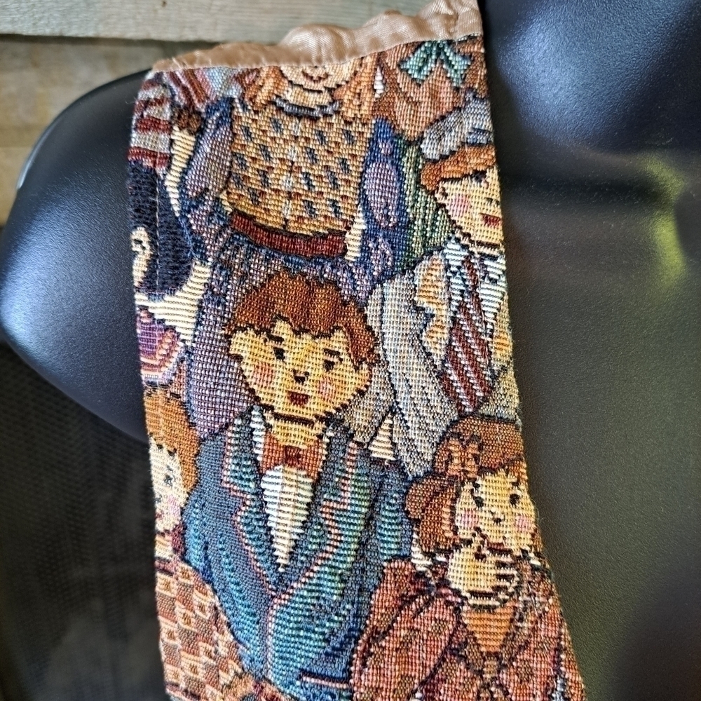 Vintage Facets by Mirrors Vest Women's Tapestry People Cotton Blend  Size  Med - Picture 3 of 11